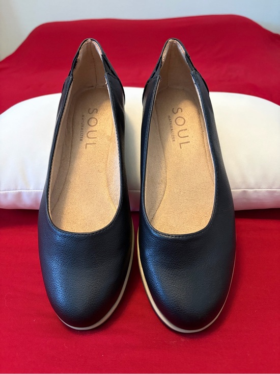 SOUL Naturalizer Shoes - SOUL Naturalizer Women's Black Leather Slip-On Flats